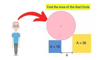 Find the Area of Red Circle