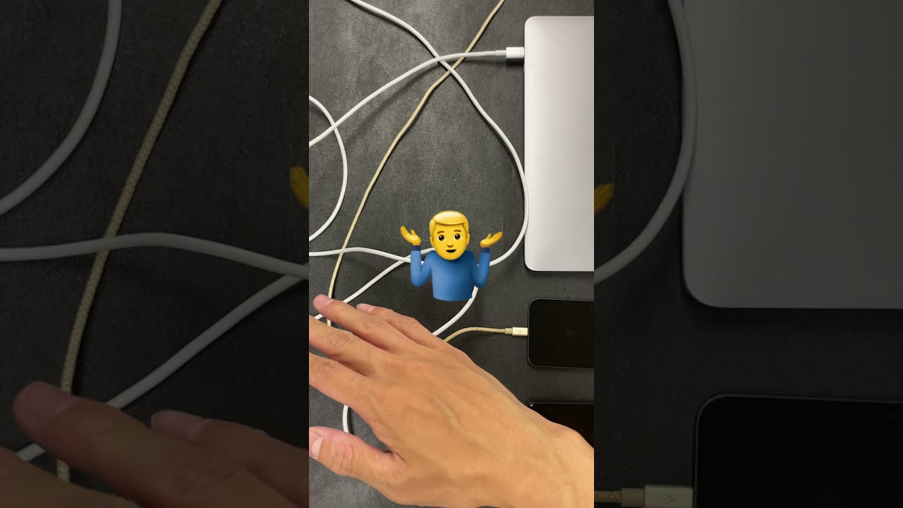 iPhoneだけじゃないよ!マグネット式ケーブルホルダーでケーブル周りをスマートに #shorts