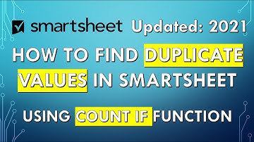 #Smartsheet #COUNTIF | How To Find Duplicate Values in Smartsheet using COUNTIF Function | 2021