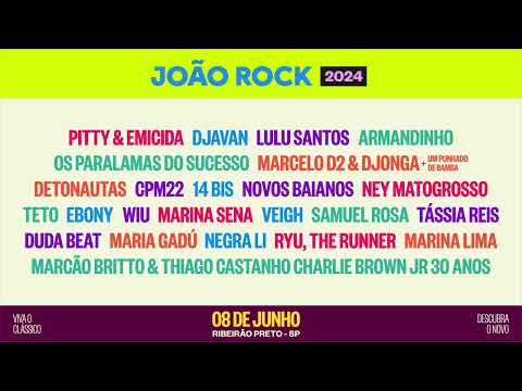 Confira nossa line up de 2024 | João Rock