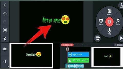 how edit our name from kinemaster ।। use for kinemaster
