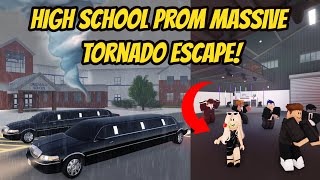 Greenville, Wisc Roblox l High School Prom MASSIVE TORNADO ESCAPE Special Roleplay