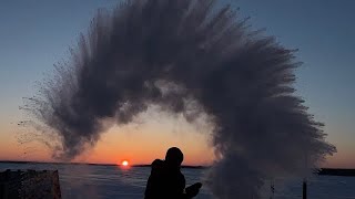 Experimenting Which Worked Better!! Throwing Water into the Air at -45F in Alaska by Brown Girls Kitchen 283 views 3 months ago 48 seconds