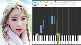Taeyeon - rain 태연 - 레인 / kpop piano sheet music