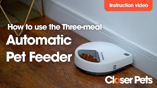 Instruction Video: Three-meal Automatic Pet Feeder with Digital Timer (C300)