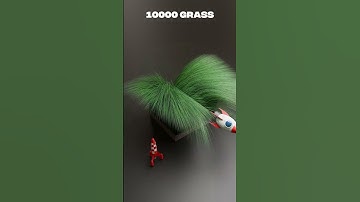 Blender 3D ASMR Grass Simulation | Satisfying & Relaxing Physics Animation