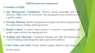 1.3 TQM FRAMEWORK