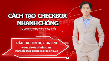 Cách Tạo CheckBox Nhanh Chóng Trong Excel 2007, 2010, 2013, 2016, 2019 - Daotaotinhoc.vn