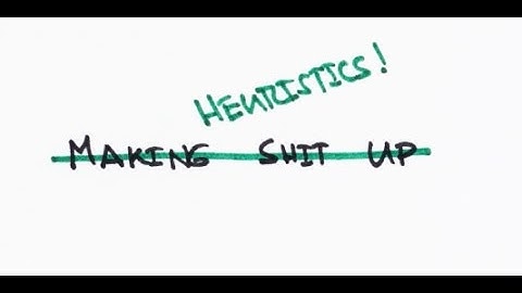 Learning To See [Part 13: Heuristics]