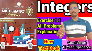 7th Class Maths(2025-26) New Syllabus|| Chapter-1|| Integers || Exercise 1.1|| Must Watch #viral