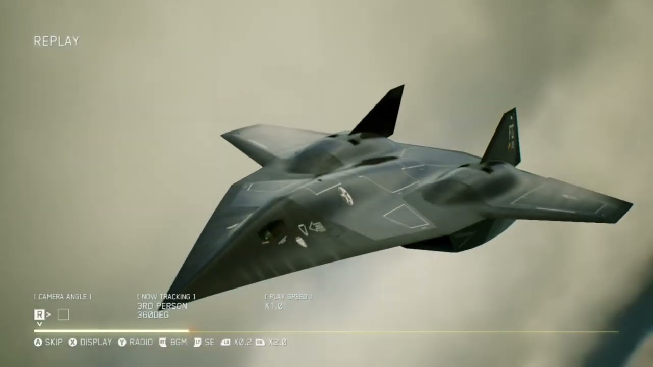 Ace Combat 7: Top Gun [DLC] Darkstar /SR-72 (Free Flight) REPLAY