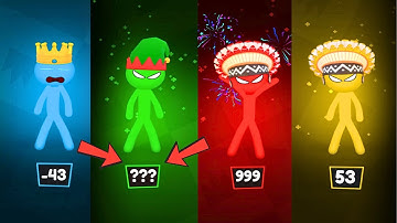 Stickman Party - Gameplay Walkthrough Part 18 | Tournament Mode 1234 Player Random MiniGames Update