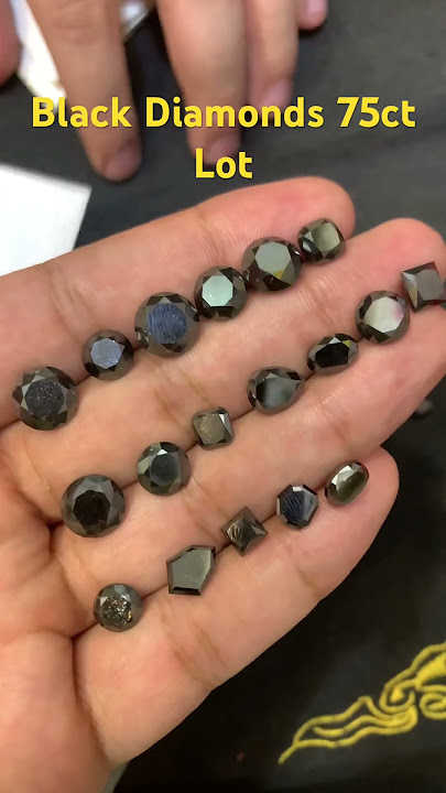 75 carats Lot of Black Diamonds for 45$ a carat - #diamonds #gems #blackdiamond #gemstone #fashoin