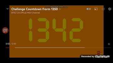 Challenge Countdown from 1400