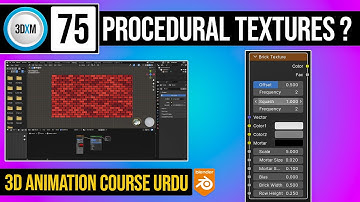 What are Procedural Textures in Blender | Class 75 of 3D Animation Course By 3DXM