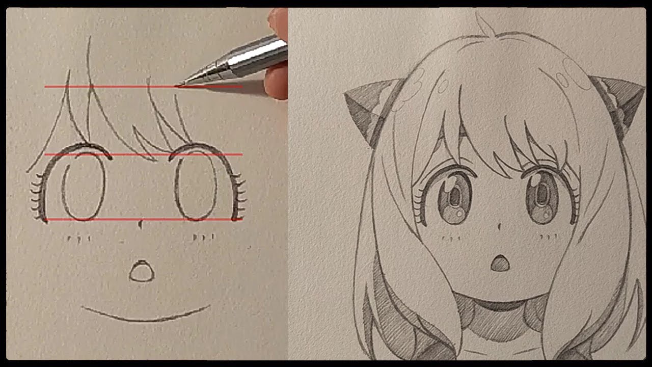 Hướng Dẫn Vẽ Anime Đơn Giản Từng Bước Anya Forger Trong #Spyxfamily |  Tutorial Drawing Anya Easy - Youtube