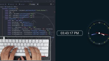 ASMR Programming - Analog Clock With JavaScript - No Talking