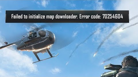 Failed to initialise map downloader : Error code 70254604
