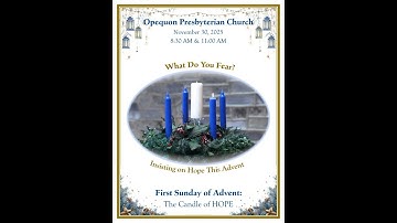 November 30, 2025 - First Sunday of Advent