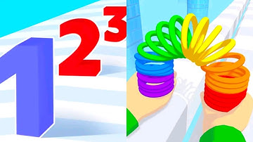 Number Master vs Toy Spring - Level Up Number (ASMR, Max Level) New Update