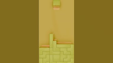 Tetris yellow colour #b3d #loopanimation #satisfyingvideo