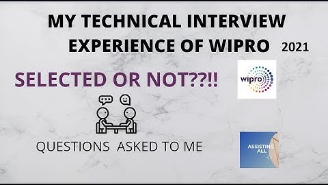 HOW I CRACKED WIPRO TR ROUND 2021 | WIPRO TECHNICAL INTERVIEW EXPERIENCE || CSE 2021 BATCH !!