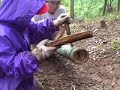 竹割、節取り、竹の合わせ の動画、YouTube動画。