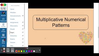 Multiplicative Numerical Patterns (part 1)
