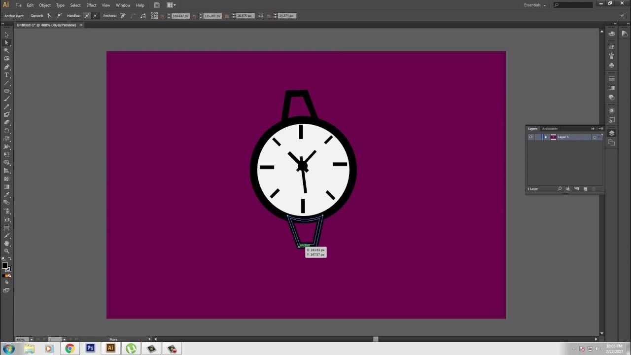How to make clock in illustrator. YouTube