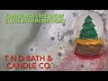 T N D Bath &amp; Candle Co 🎄Christmas Tree Snow Globe Bath Bomb Demo ✨