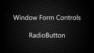 RadioButton Windows Form Controls | RadioButton in Windows Forms