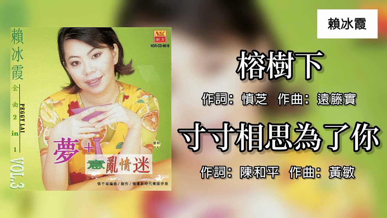 赖冰霞 榕树下 寸寸相思为了你 歌词版 Youtube