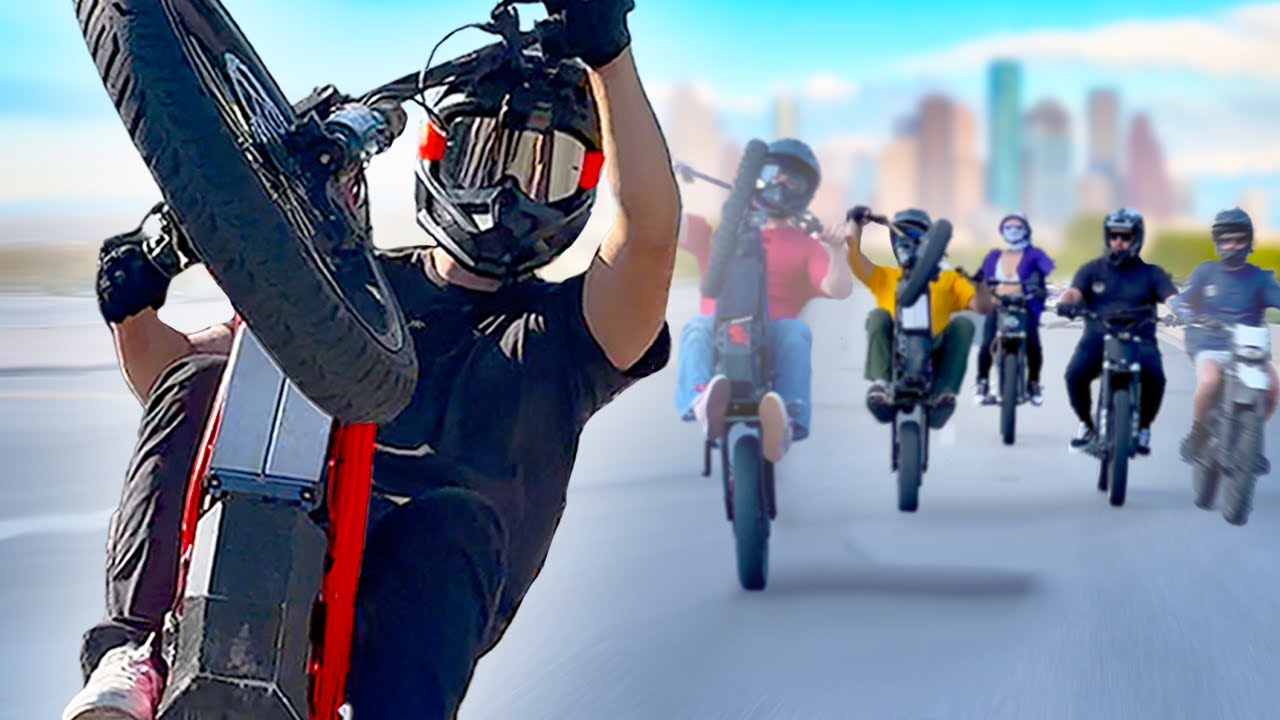 МИРОВОЙ РЕКОРД Surron Takeover (+160 участников!) // Texas Megaride 2023