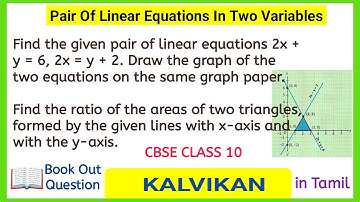 Find the given pair of linear equations 2x + y = 6, 2x = y + 2. Draw the graph of the two equations 