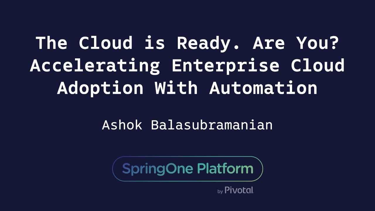 The Cloud Is Ready Are You Accelerating Enterprise Cloud