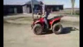 Reverse Wheelie on ATV
