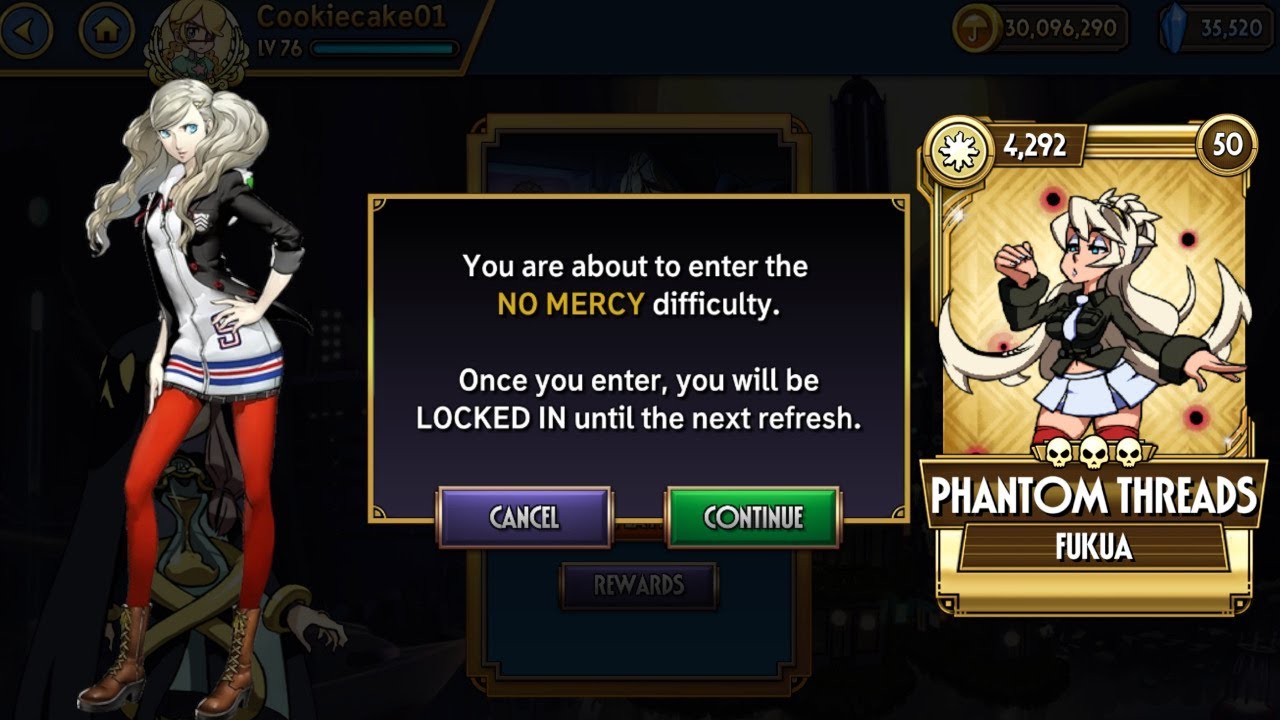 A Beautiful Rose Has Thorns! - Phantom Threads VS. No Mercy | Skullgirls Mobile