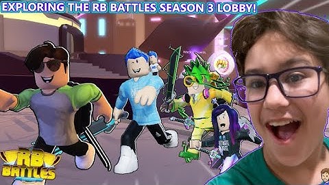 Exploring the RB BATTLES SEASON 3 LOBBY!!! (Roblox)