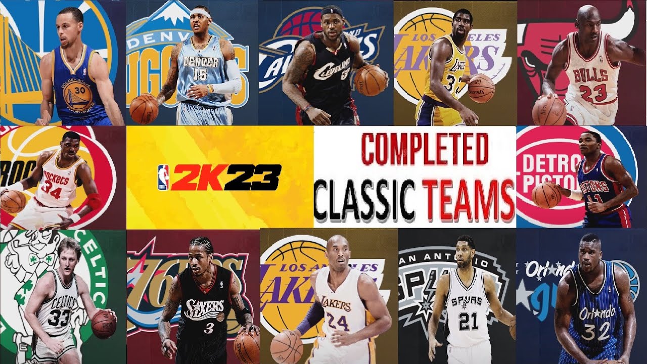 NBA 2K22 Completed Classic Teams Roster by MJWizards - NLSC