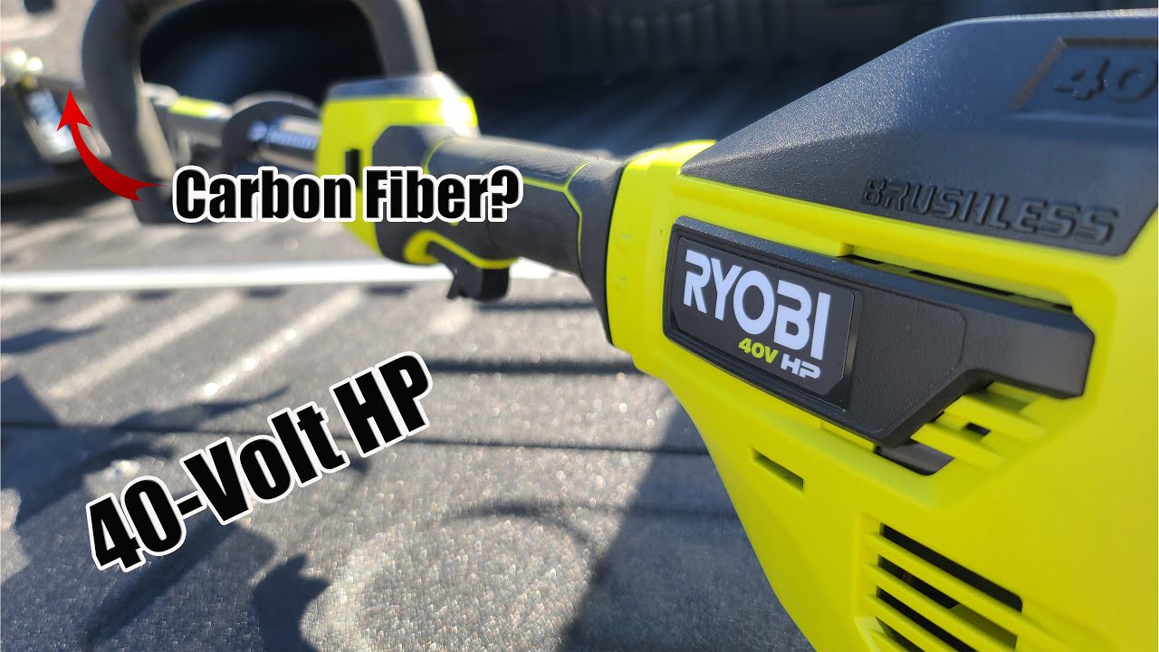 Ryobi 40v Hp Brushless Carbon Fiber Shaft Attachment Capable String