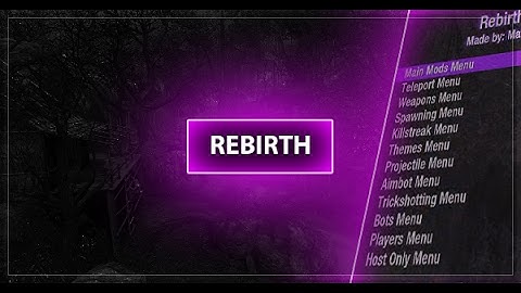 [BO1/1.13] "REBIRTH 1.5" SPRX MOD MENU (Pré-game, Unlock All)