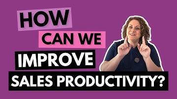 How Can We Improve Sales Force Productivity #SalesDoc