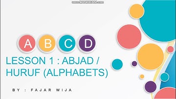 Learn Bahasa Indonesia Lesson 1 : Alphabets