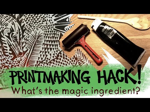 A hack for printmaking! I LOVE this printing technique!