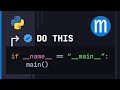 You should put this in all your Python scripts