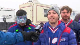 Bills fans brave the cold