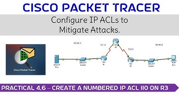 Practical 4.6 - Create a Numbered IP ACL 110 on R3
