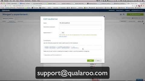 How to integrate Qualaroo with Optimizely Audience