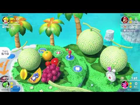 Mario Party Superstars - Yoshi's Tropical Island - Mario vs Peach vs Luigi vs Birdo