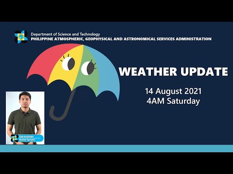 Public Weather Forecast Issued at 4:00 AM August 14, 2021